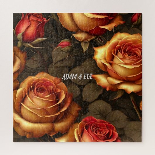 ゴールデンエレガントバラヴァレンティネス ジグソーパズル (縦)