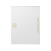 ゴールデンエレガントフラワーオブライフプロフェッショナル大 ノートパッド (回転)