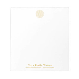 ゴールデンエレガントフラワーオブライフプロフェッショナル ノートパッド