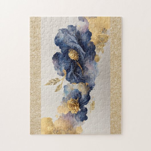 ゴールデンエレガントフラワージグソーパズル ジグソーパズル (縦)