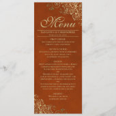 ゴールデンエレガントフリルオンラストオレンジ結婚ズ メニュー (正面)