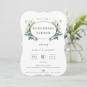 ゴールデンエレガントフレームリハーサルディナー招待状 招待状 (スタンド正面)