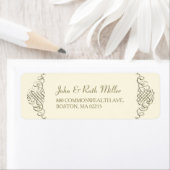 ゴールデンエレガントフレーム1差出人住所ラベル ラベル (インサイチュ)