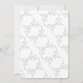 ゴールデンエレガントフローラスウィート16サプライズパーティー 招待状 (裏面)