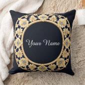 ゴールデンエレガントフローラ枠 クッション (ブランケット)