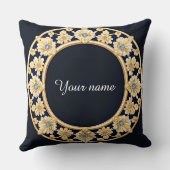 ゴールデンエレガントフローラ枠 クッション (裏面)