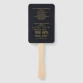 ゴールデンエレガントフローラ結婚式 プログラム ハンドファン (裏面)