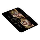 ゴールデンエレガントブランチカスタム2枚の写真結婚s マグネット (右側)