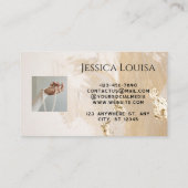 ゴールデンエレガントミニマルジュエリー 名刺 (裏面)