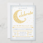 ゴールデンエレガントムーンお祝い 招待状 (正面)