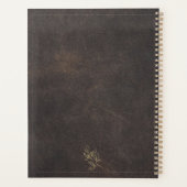 ゴールデンエレガントレザー美学ウェディングプランナー プランナー手帳 (裏面)