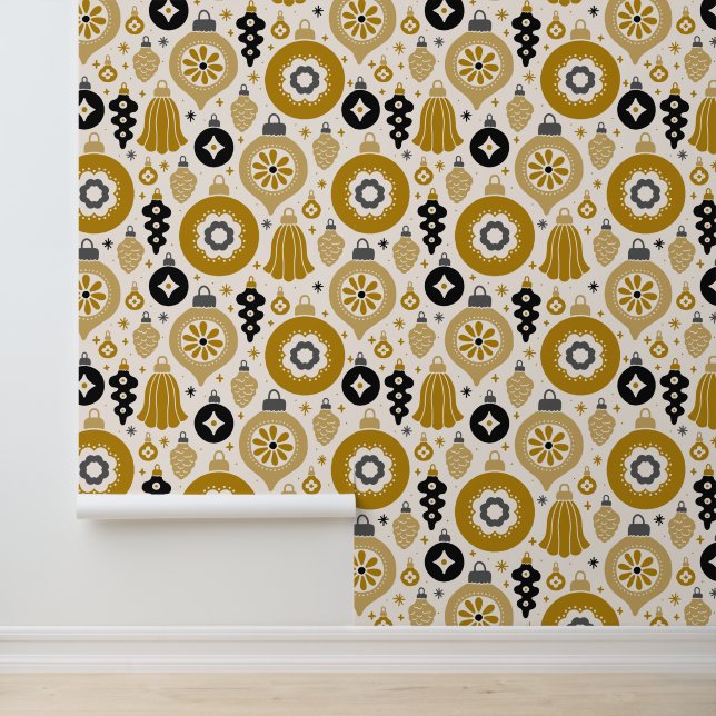 ゴールデンエレガントレトロクリスマスホリデーデコレーション 壁紙 (アプリケーション)