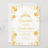 ゴールデンエレガント王室のフローラクインセアニェラ 招待状 (正面)