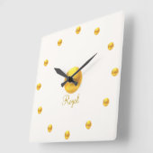 ゴールデンエレガント王室の スクエア壁時計 (傾斜)