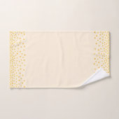 ゴールデンエレガント紙吹雪オンライトサンドベージュ バスタオルセット (ハンドタオル)