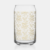 ゴールデンエレガント花模様缶ガラス ガラス缶 (左)