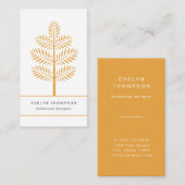 ゴールデンエレガント造園ボタニカルツリーブランチ 名刺 (正面/裏面)