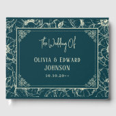 ゴールデンエレガント開花結婚ズゲストブック ゲストブック (正面)