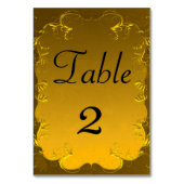 ゴールデンエレガ結婚ンスのテーブル番号 テーブルナンバー (裏面)