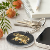 ゴールデンエレファントキーチェーン キーホルダー (正面右)