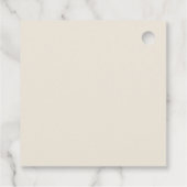 ゴールデンエレファントベージュ色ベビーシャワーありがとう フェイバータグ (裏面)