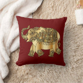 ゴールデンエレファント装飾用クッション クッション (ブランケット)