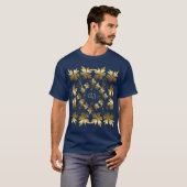 ゴールデンエレメ離れント装飾用クッション Tシャツ (正面フル)