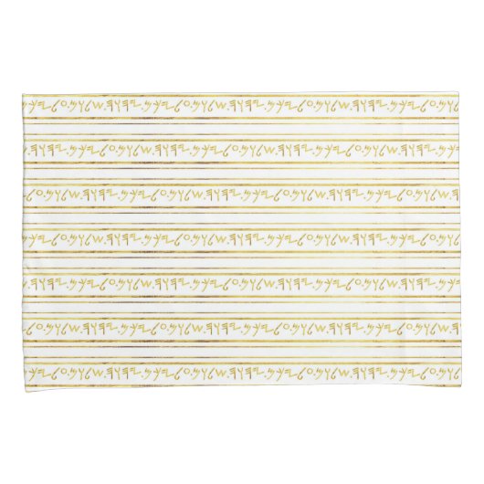 ゴールデンエンシェントことわざパレオヘブルフェイクフォイル 枕カバー (正面右)