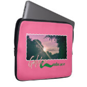 ゴールデンエンシープレスサンセットランドスケーププリント ラップトップスリーブ (正面右)