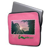 ゴールデンエンシープレスサンセットランドスケーププリント ラップトップスリーブ (正面左)