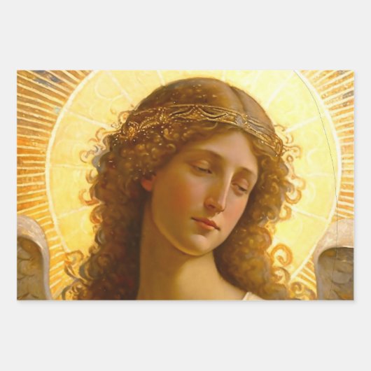 ゴールデンエンジェルやさしい愛のメッセンジャー ラッピングペーパーシート (正面)