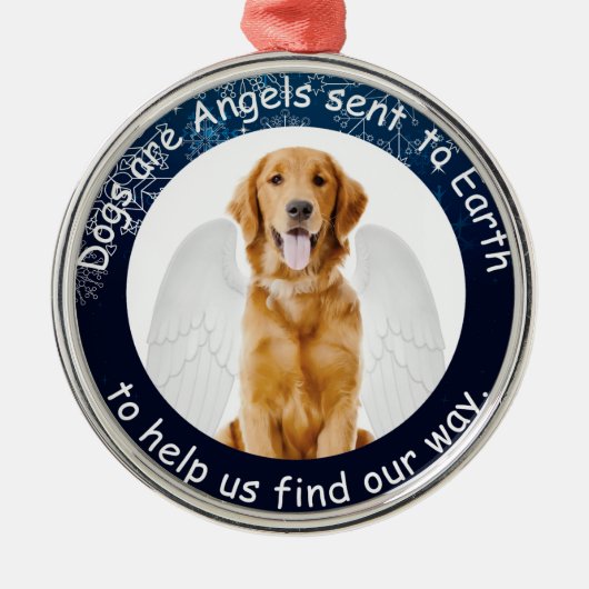 ゴールデンエンジェルオーナメント メタルオーナメント (正面)