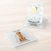 ゴールデンエンジェルガラスコースター ガラスコースター (アングル)