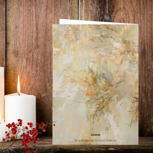 ゴールデンエンジェルクリスマスグリーティング カード