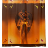 ゴールデンエンジェルプリントシャワーカーテン シャワーカーテン (正面)