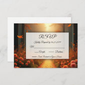 ゴールデンエンバー秋のウッドランド散歩 出欠カード (正面/裏面)