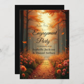 ゴールデンエンバー秋のウッドランド散歩 招待状 (正面/裏面)