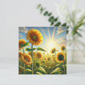 ゴールデンエンブレイスサンフラワーフラットカード カード (スタンド正面)