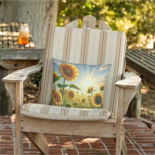 ゴールデンエンブレイスサンフラワー アウトドアクッション (椅子)