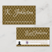 ゴールデンエンボスラグジュアリーパターン 名刺 (正面/裏面)