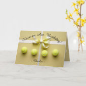 🎾ゴールデンエース誕生日ブリス カード (黄色い花)