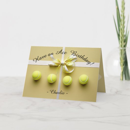 🎾ゴールデンエース誕生日ブリス カード (正面)