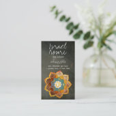 ゴールデンオムフラワーマンダラデザイン 名刺 (スタンド正面)