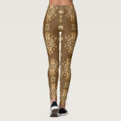 ゴールデンオリエンタルクラシックバロック模様 レギンス (裏面)