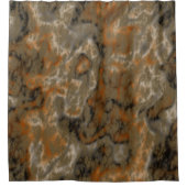 ゴールデンオリーブ抽象芸術 シャワーカーテン (正面)