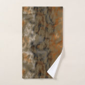 ゴールデンオリーブ抽象芸術 バスタオルセット (ハンドタオル)