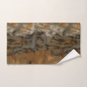 ゴールデンオリーブ抽象芸術 バスタオルセット (ハンドタオル)