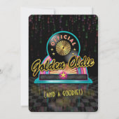 ゴールデンオルディ誕生日パーティーの招待 招待状 (裏面)