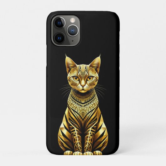 ゴールデンオルナメントキャットのイラスト Case-Mate iPhoneケース (裏)