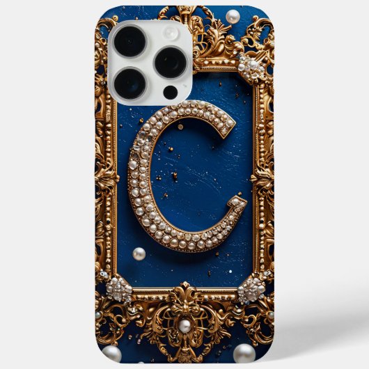 ゴールデンオルナートレターCジュエルモノグラムエレガンス ✨ Case-Mate iPhoneケース (裏面)